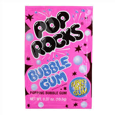 0.33 oz Pop Rocks, Popping Candy, Bubble Gum