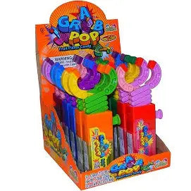 0.56 oz Kidsmania, Fruit Flavor Candy, Grab Pop