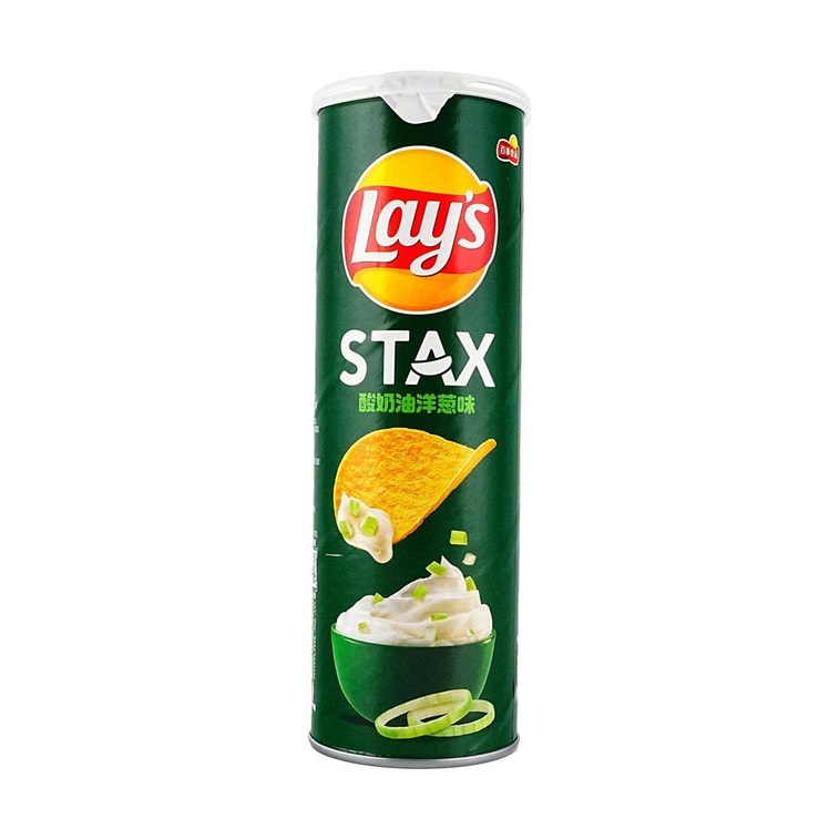 Lays Stax Sour Cream Onion Flavor 3.17 oz