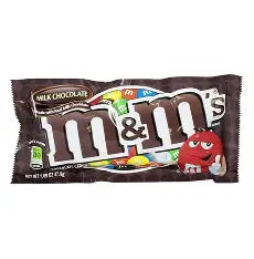 1.69 oz M&M's, Milk Chocolate Candy, Singles Size