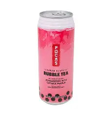16.5 oz Pocasville, Bubble Tea, Strawberry with Tapioca Pearls