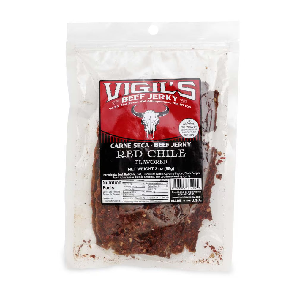 Vigil's Jerky Red Chili 3oz