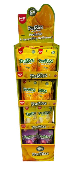 peelers shipper display 56 count mix 6oz bags