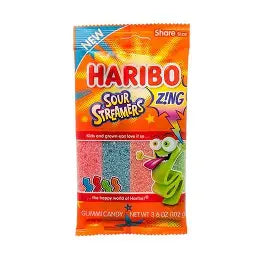 3.6 oz Haribo, Gummies, Sour Steamers
