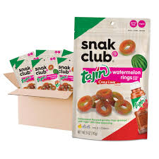 Snak Club, Tajin, Chili & Lime Seasoned Watermelon Rings, 5 oz (6 Pack)