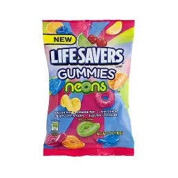 7 oz Life Savers Gummies, Neons, Peg Bag