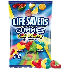 7 oz Life Savers, Gummies, Collisions, Peg Bag