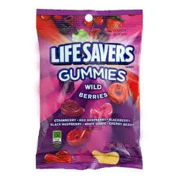 7 oz Life Savers, Gummies, Wild Berries, Peg Bag