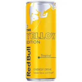 8.4 oz Red Bull, Energy Drink, Tropical Yellow Edition