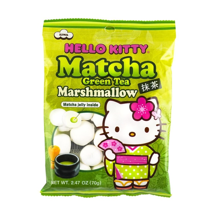 Hello Kitty Matcha Green Tea Marshmallows Bag