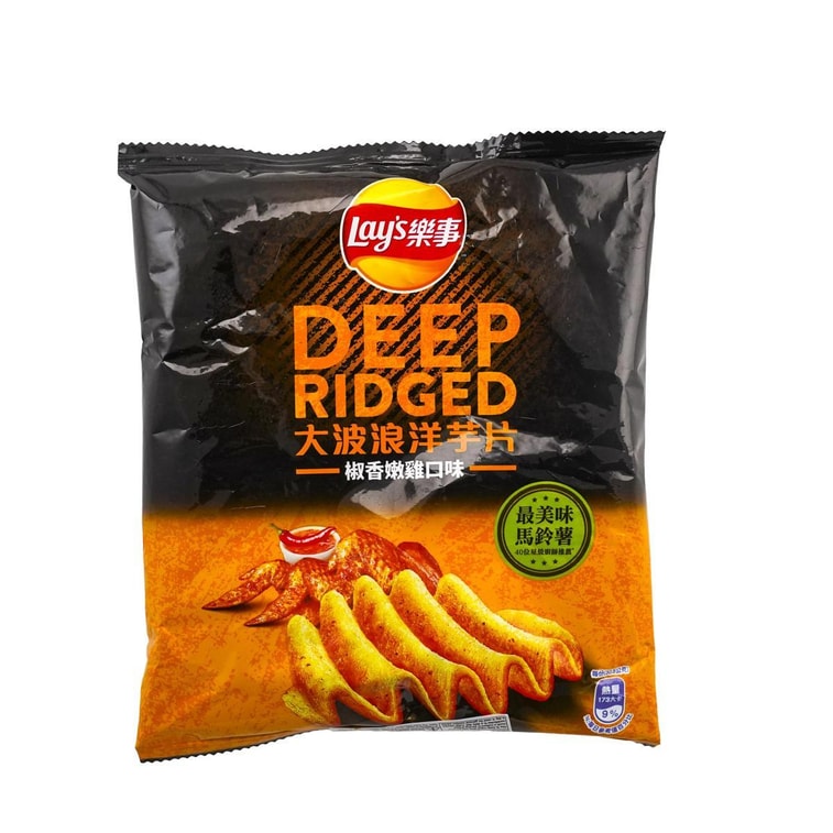 Lays Pepper Chicken Deep Ridged Potato Chips, 1.07oz