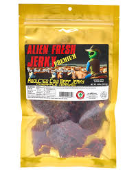ABDUCTED COW PINEAPPLE TERIYAKI BEEF JERKY- ALIEN JERKY