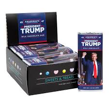 AMUSEMINTS PRES‐ IDENT TRUMP MILK CHOCOLATE BAR 1.75 OZ