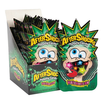 Aftershocks Popping Candy Watermelon .33oz 24pk