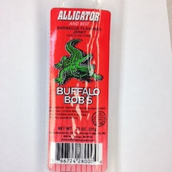 Buffalo Bob’s Alligator and Beef stick, BBQ Flavored, .75oz.