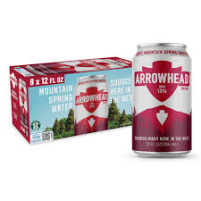 Arrowhead, Mountain Spring Water Aluminum Can, 25 oz (12 Pack)