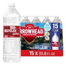 Arrowhead, Mountain Spring Water, 1 l (15 Pack)