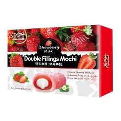 Bamboo House Double Fillings Mochi - Strawberry Milk 24x180g