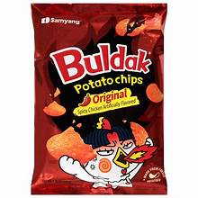 Samyang Buldak Potato Chips Original