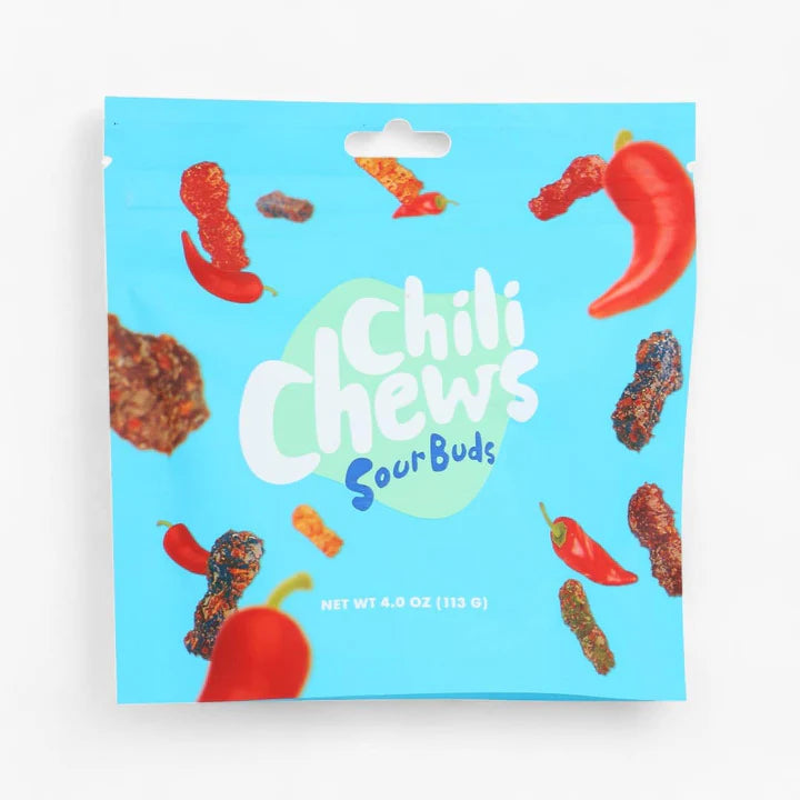 Chili Chews Sour Buds 4oz