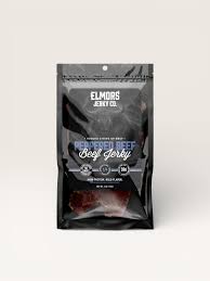 Elmors Jerky co Peppered 8oz HALF POUND