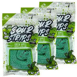 GREEN APPLE- SOUR STRIPS