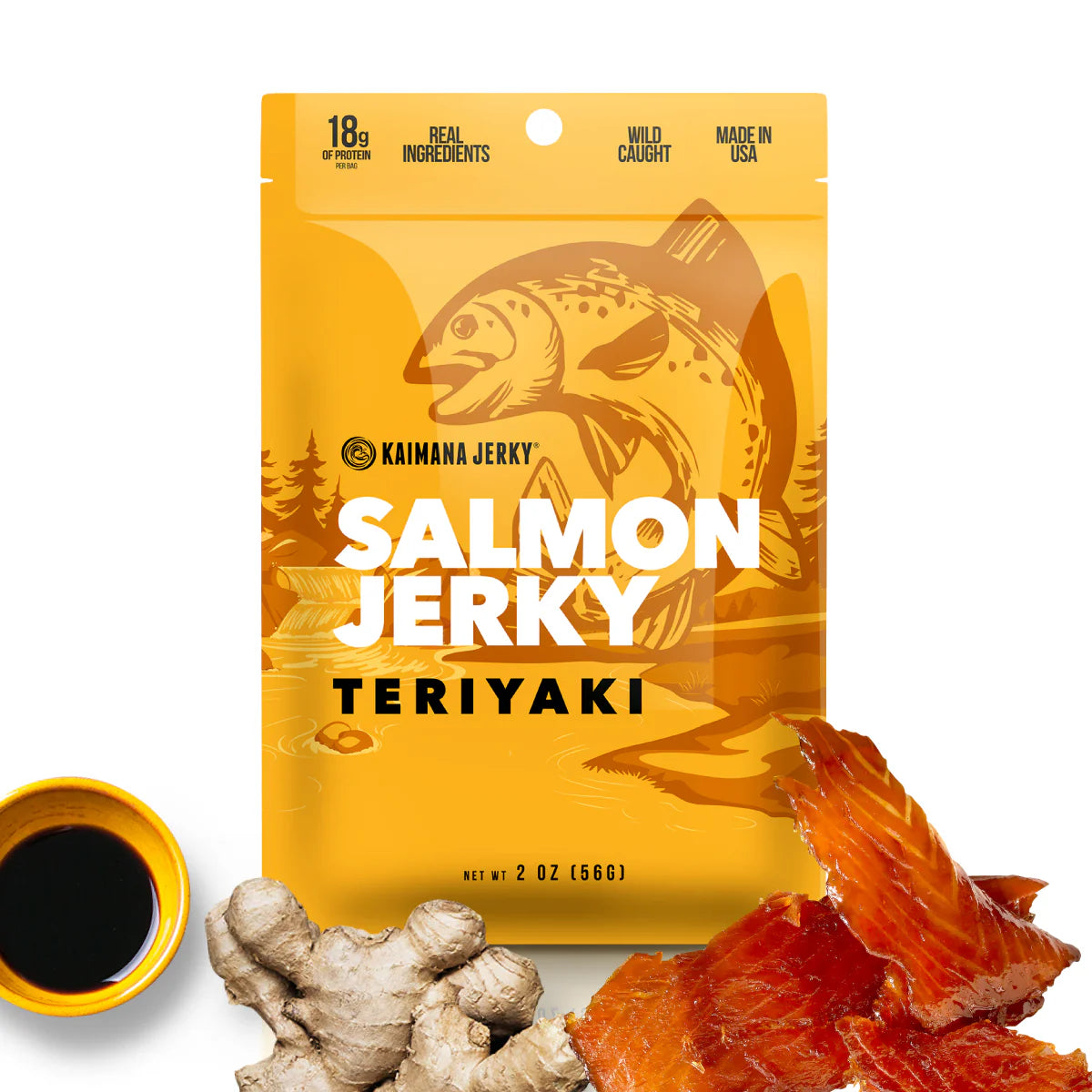 KJ Salmon Jerky - Teriyaki 2 oz