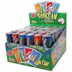 Kidsmania Soda Can Fizzy Candy 12 Count