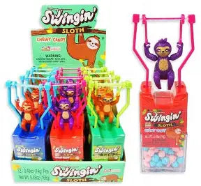Kidsmania Swingin' Sloth Chewy Candy 12 Count
