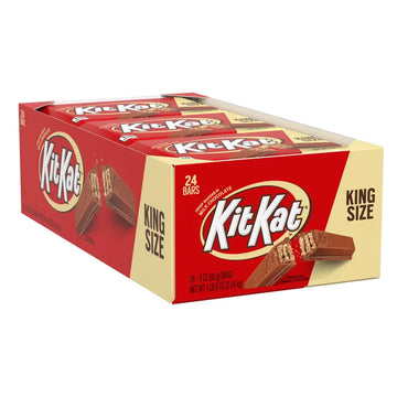 Kit Kat, Milk Chocolate, Wafer Bar, King Size, 3 oz (24 Pack)