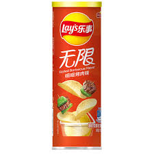LAY'S Potato Chips Sizzled Barbecue Fl avor Stax 90g