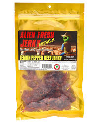LEMON PEPPERED BEEF JERKY- ALIEN JERKY