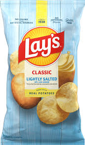Lay's Potato Chips Lightly Salted Seawe ed Potato Chips 49G