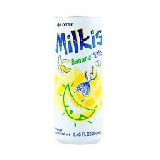 Lotte Milkis Banana Flavor 5 x 6 x 8.45FL(250ml)
