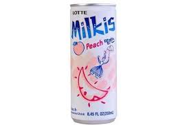 Lotte Milkis Peach Flavor 5 x 6 x 8.45FL(250ml)