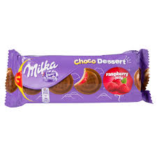 MILKA CHOCO DESSERT RASPBERRY JELLY   5.2OZ