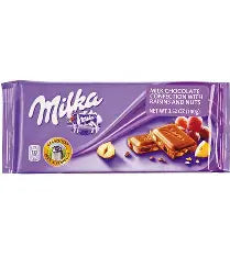 MILKA RAISINS & NUTS BAR 3.5 OZ