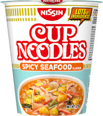 Nissin Cup Noodle Spicy Seafood Flavor 24 x 2.5oz.