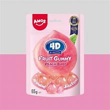 Amos 4D Peach Burst Gummy 12 Count