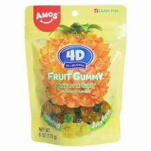 Amos 4D Pineapple Burst Gummy 12 Count