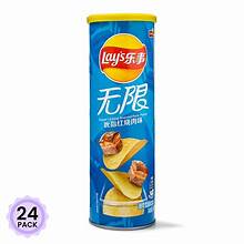 LAY'S Potato Chips Finger Licking Brais ed Pork Flavor Stax 90g