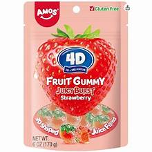Amos 4D Strawberry Burst Gummy 12 Count