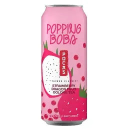 POCASVILLE POPPING BOBA STRAWBERRY DRAGON FRUIT 16.5OZ