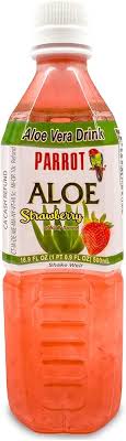 Parrot, Aloe Vera Drink, Strawberry, 1.5 l (12 Pack)
