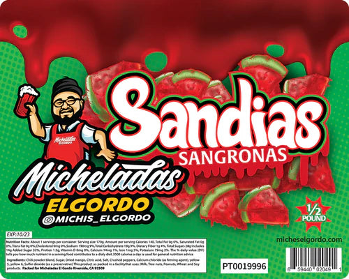 Micheladas El Gordo Sandias Sagronas 6 OZ