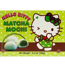 SANRIO HELLO KITTY MATCHA MOCHI 6.3 OZ- 6 COUNT