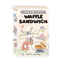 Sanrio Cinnamoroll Waffle Sandwich Vanilla Flavor 3 x8 x4.8oz