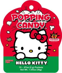 Sanrio Hello Kitty Popping Candy Strawberry Flavor 4x12x1.05oz