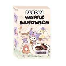 Sanrio Kuromi Waffle Sandwich Chocolate Flavor 3 x8 x4.8oz