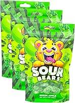 Sour Bears - Green Apple Flavor (3.7oz)- 12 Count